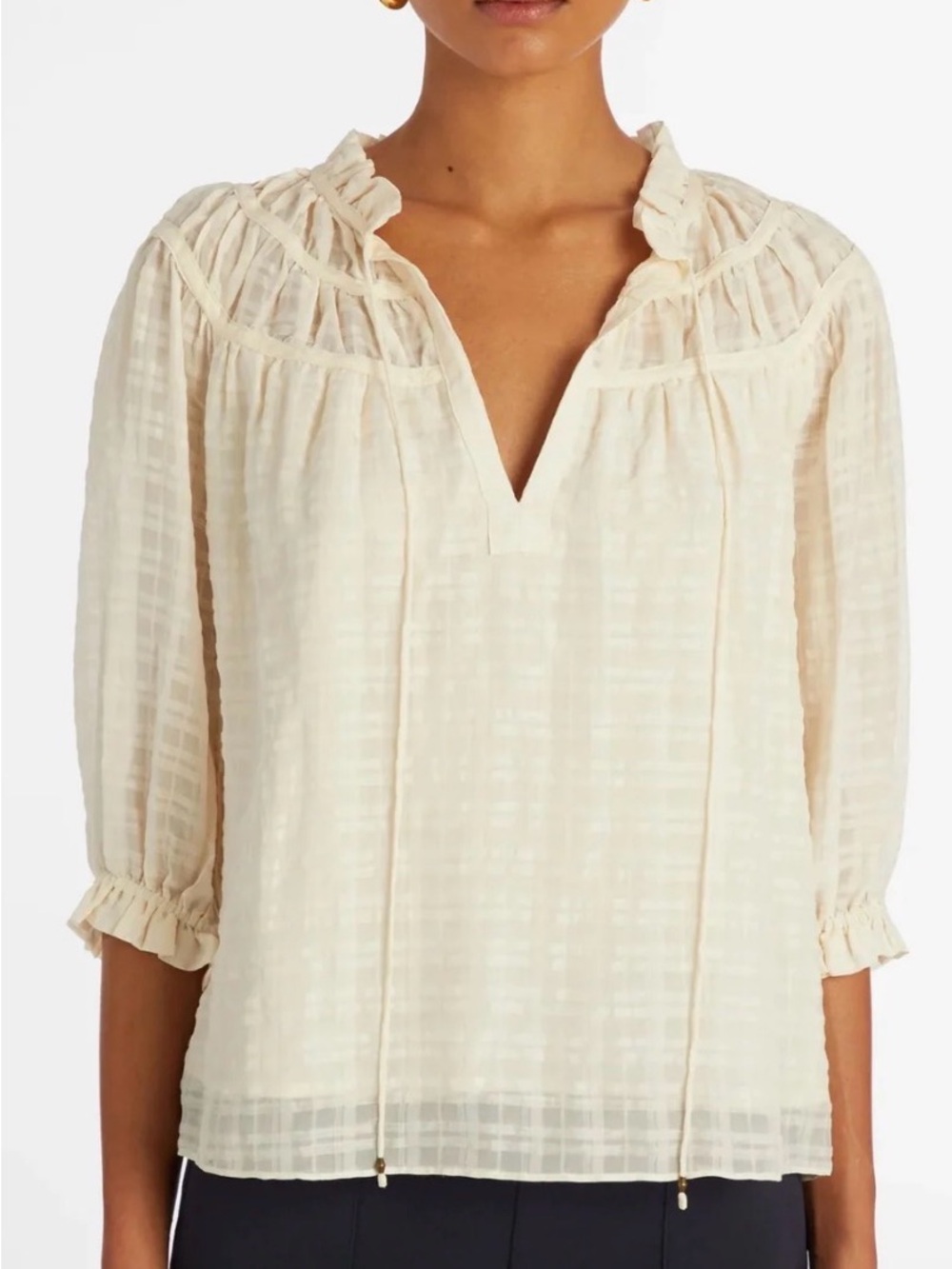 Marie Oliver Finley Top in Whitecap